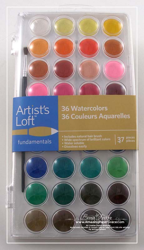 found this palette of watercolors at Michaels for 4.99 and an ...