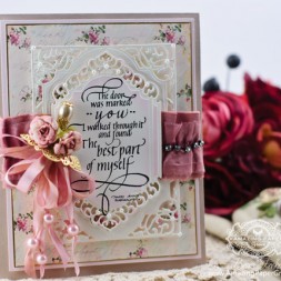 Card Making Ideas by Becca Feeken using New 2014 Spellbinders A2 Divine Eloquence and new Quietfire Design