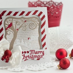 Christmas Card Making Ideas by Becca Feeken using Spellbinders Picture Perfect and Holiday Sentiments - www.amazingpapergrace.com
