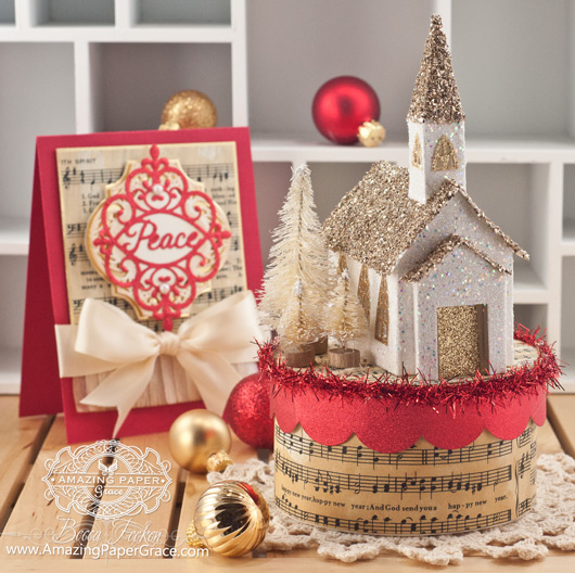 Christmas Gift Making Ideas by Becca Feeken using new A Gilded Life Beacon Street Chapel - www.amazingpapergrace.com