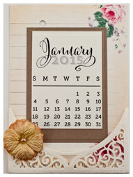 January Calendar Page by Becca Feeken - www.amazingpapergrace.com
