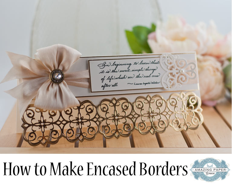 Card Making Techniques by Becca Feeken - How to Make an Encased Border - www.amazingpapergrace.com