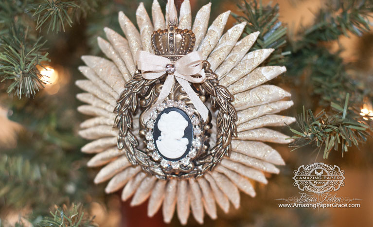 Gift Making Ideas by Becca Feeken using A Gilded Life Crowned Medallion Bronze by Spellbinders - www.amazingpapergrace.com 