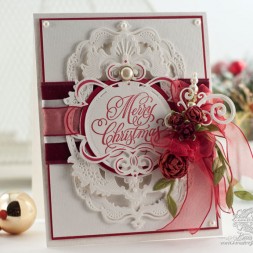Christmas Card Making Ideas by Becca Feeken using Spellbinders Gold Majesty Circles, Spellbinders Standard Circles SM, Spellbinders Gold Labels Four, Spellbinders Jewel Flowers and Flourishes, Spellbinders Twisted Metal Tags and Accents - www.amazingpapergrace.com