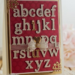 Romantic Card Making Ideas by Becca Feeken using Spellbinders Victorian Letters and Spellbinders Moroccan Accents - www.amazingpapergrace.com