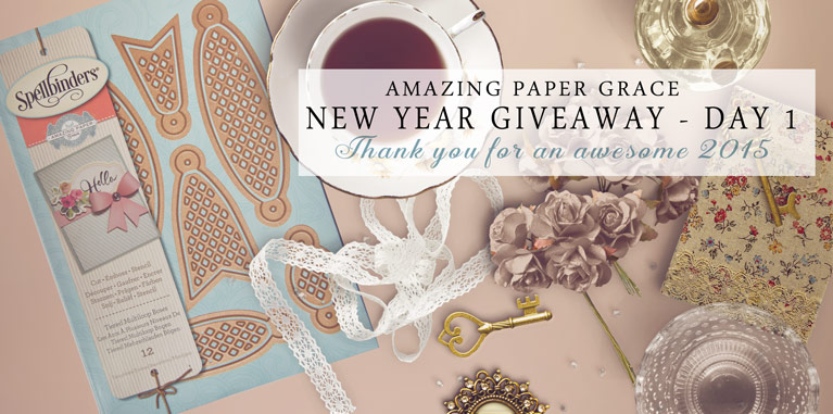 Amazing Paper Grace New Year Giveaway Day 1 - www.amazingpapergrace.com