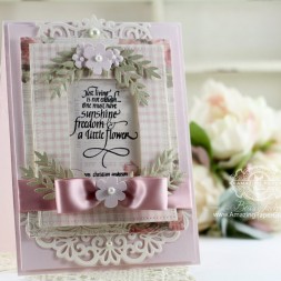 Card Making Ideas by Becca Feeken using Quietfire Design - Just Living is Not Enough, Spellbinders Floral Berry Accents, Spellbinders Deco Duality, Spellbinders Heirloom Oval, Spellbinders Pierced Rectangles - see supply list and construction information at www.amazingpapergrace.com
