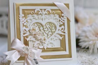 Gift Card Making Ideas by Becca Feeken using Spellbinders Botanical Heart Pair, Spellbinders Pierced Squares and Spellbinders Graceful Tiny Tags and Stamps - full supply list and links at www.amazingpapergrace.com/?p=32581