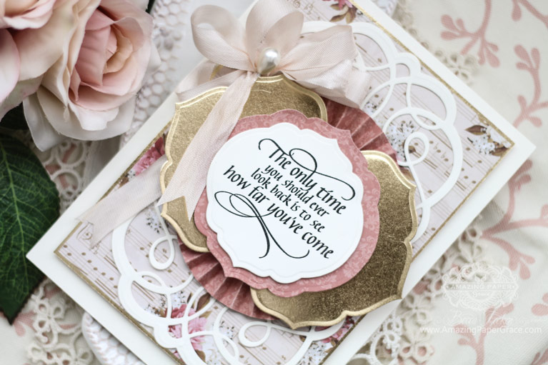 Amazing Paper Grace Post - Amazing News! - - Becca Feeken uses Spellbinders Dies for an Encouragement Card with Curvy Labels, Breanna