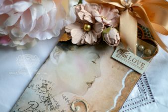 Mixed Media Tag by Becca Feeken - see full supply list at www.amazingpapergrace.com/?p=34275