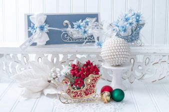 Amazing Paper Grace November 2020 Die of the Month - Pop Up 3D Vignette Poinsettia Sleigh - detailed information at www.amazingpapergrace.com/?p=36703