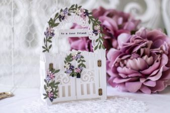 Amazing Paper Grace May 2021 Die of the Month - Mini 3D Vignette Garden Gate - detailed information at www.amazingpapergrace.com/?p=37098