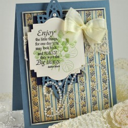 ODBD and Spellbinders Card by amazingpapergrace called Enjoy the Little Things