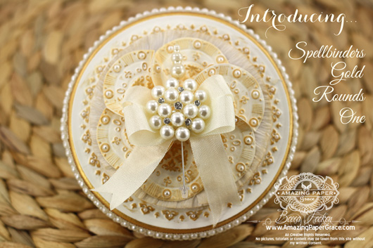 New Spellbinders Gold Rounds One for Summer CHA 2013