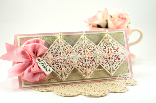 Card Making Ideas by Amazingpapergrace using Justrite Papercrafts – JustRite Custom Filigree Corners Die,  Just The Right Words, Spellbinders Back to Basic Tags