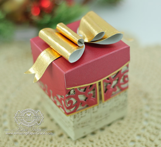 Filigree Delight Box with Mini Paper Bow