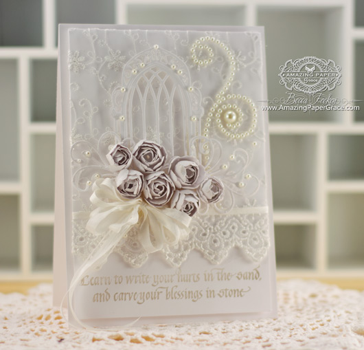 Card Making Ideas from Becca Feeken using Quietfire Design - Learn to Write Your Hurts and Spellbinders