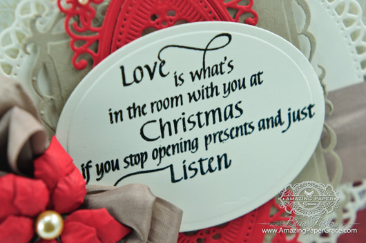 Card Making Ideas by Becca Feeken using Quietfire Design - Love is What's in the Room (closeup)