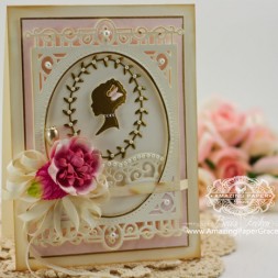 Card Making Ideas by Becca Feeken using Spellbinders Silhouette and Spellbinders 5x7 Heirloom Legacy