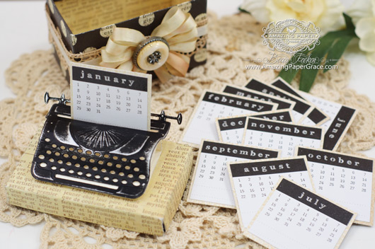 Altered Item Ideas by Becca Feeken using Spellbinders Typewriter