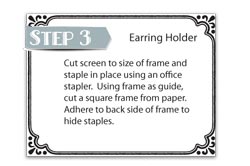 DIY Earring Holder Step 3