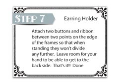DIY Earring Holder Step 7
