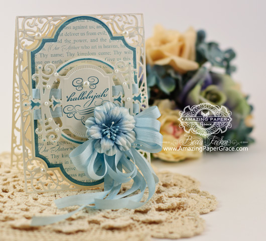Easter Card Making Ideas by Becca Feeken using Spellbinders Divine Eloquence and Labels Twenty Eight