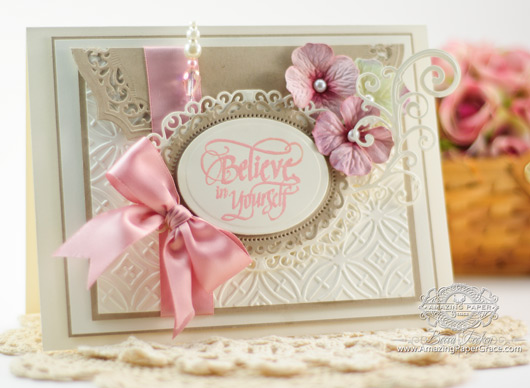 Encouragement Card Making Ideas by Becca Feeken using Quietfire Design - If You Don't Believe in Miracles and Spellbinders