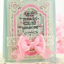 Card Making Ideas by Becca Feeken using Quietfire Design - If You Don't Believe in Miracles and Spellbinders