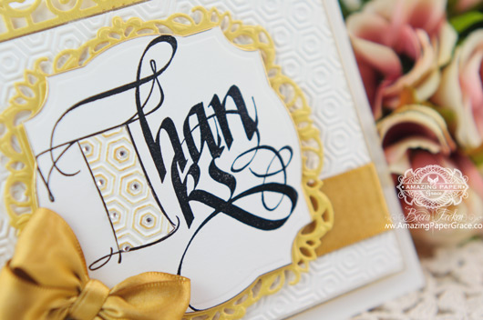 Thank You Card Making Ideas by Becca Feeken using Quietfire Fill 