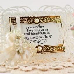 Card Making Ideas by Becca Feeken using Quietfire Design - You Never Know How Strong You Are and Spellbinders