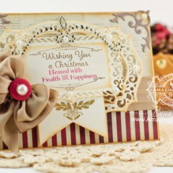 Christmas Card Making Ideas by Becca Feeken using Mix and Match Christmas Blessings and Spellbinders
