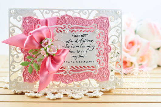 Card Making Ideas by Becca Feeken using Spellbinders Exquisite Labels Eleven #amazingpapergrace.com