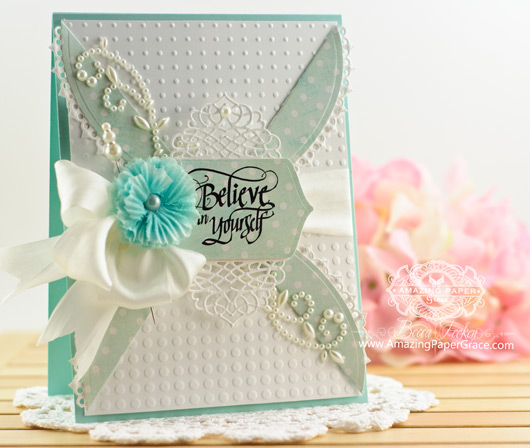 Encouragement Card Making Ideas by Becca Feeken using Quietfire Design If You Don't Believe in Miracles and Spellbinders