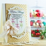 Christmas Card Making Ideas by Becca Feeken using Amazing Paper Grace Elegant Christmas Swirls