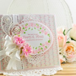 Sympathy Card Making Ideas by Becca Feeken using JustRite Sympathy Vintage Labels and Spellbinders Elegant Ovals - Blog: www.amazingpapergrace.com