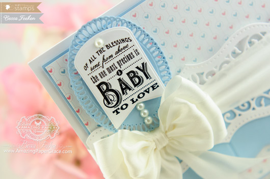 Baby Card Making Ideas by Becca Feeken using Waltzingmouse LIttle Darlings - www.amazingpapergrace.com