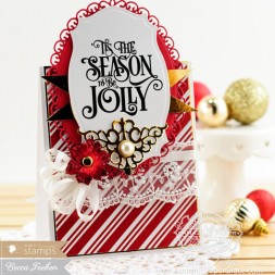 Christmas Card Making Ideas by Becca Feeken using Waltzingmouse 'Tis the Season and Spellbinders - www.amazingpapergrace.com