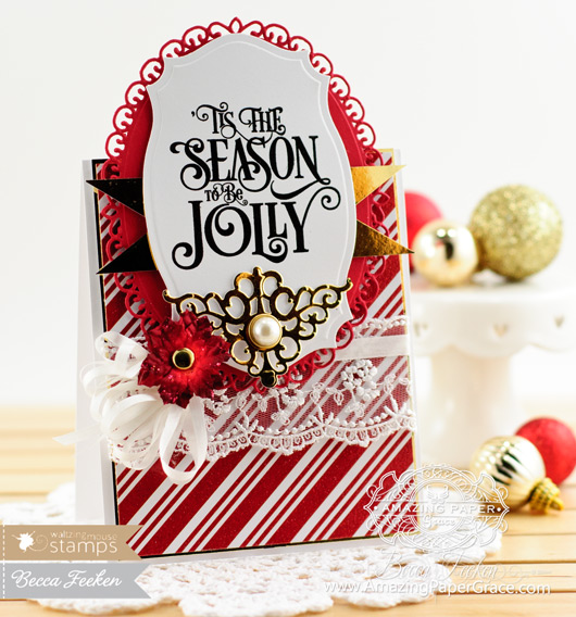 Christmas Card Making Ideas by Becca Feeken using Waltzingmouse 