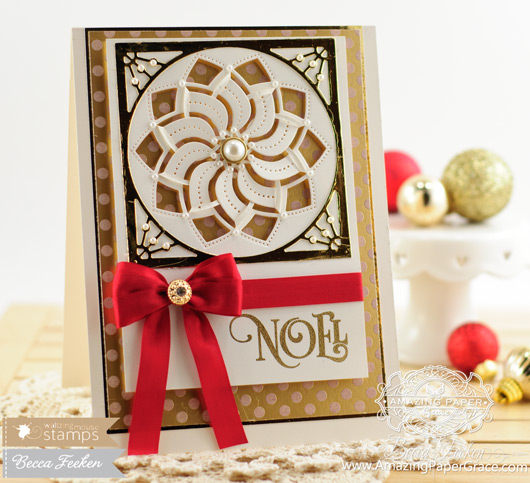 Christmas Card Making Ideas by Becca Feeken using Waltzingmouse 