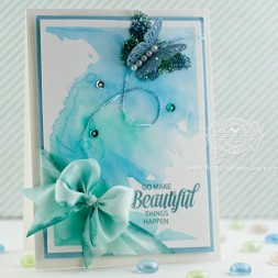 Card Making Ideas by Becca Feeken using JustRite Papercrafts Brush Stokes and Spellbinders - www.amazingpapergrace.com