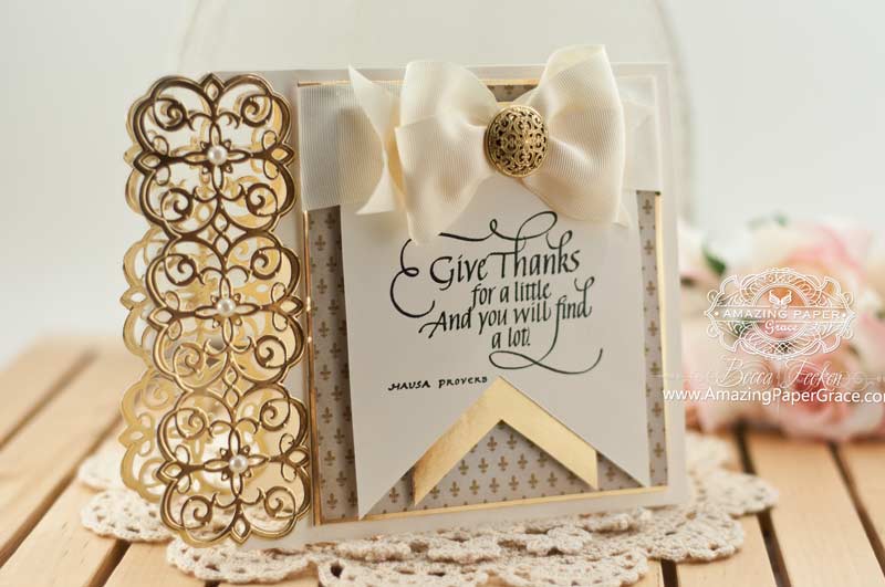 Cardmaking Ideas by Becca Feeken using Spellbinders Mary Strip - www.amazingpapergrace.com