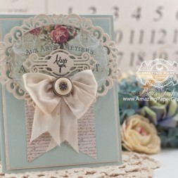 Card Making Ideas by Becca Feeken using Spellbinders Heirloom Oval and Victorian Tags - www.amazingpapergrace.com