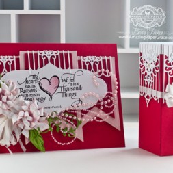 Valentines Day Card Making Ideas by Becca Feeken using Quietfire Design ??? and Spellbinders Gate Element - www.amazingpapergrace.com