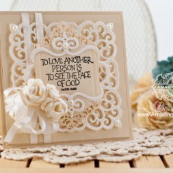 Card Making Ideas by Becca Feeken using Spellbinders Victorian Medallion Three - www.amazingpapergrace.com