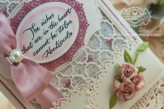 Card Making Ideas by Becca Feeken using Spellbinders  Grate Effect and Oval Majesty - www.amazingpapergrace.com