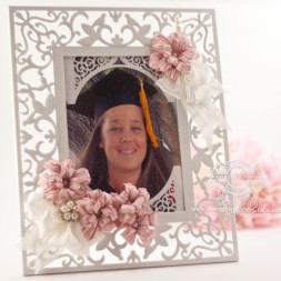 Custom Frame by Becca Feeken using Spellbinders Swirl Bliss Pocket - www.amazingpapergrace.com