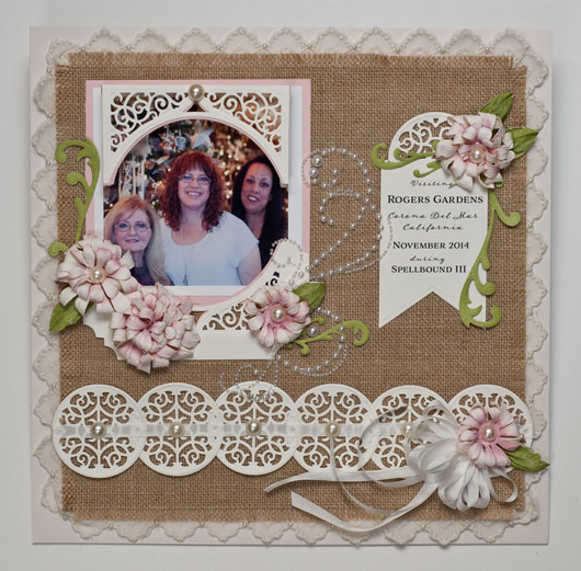 Scrapbook Page by Becca Feeken using Spellbinders Swirl Bliss Pocket in the Amazing Paper Grace Collection - www.amazingpapergrace.com