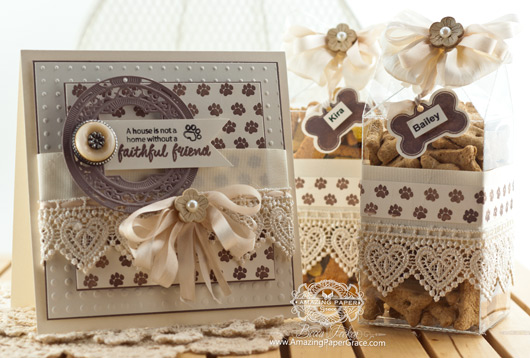 Card Making Ideas by Becca Feeken using JustRite Papercraft Furry Friends and Pet Sympathy Sentiments - www.amazingpapergrace.com