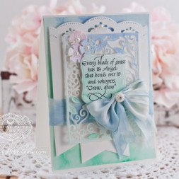 Card Making Ideas by Becca Feeken using Quietfire Design and Spellbinders Tudor Rose Decorative Card Front - www.amazingpapergrace.com